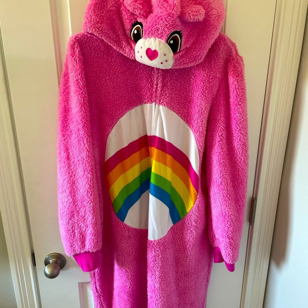 care bears adult zip up onesie